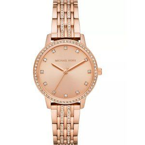 ***SALE*** Melissa Rose Gold-Tone Stainless Steel Bracelet Watch 35mm